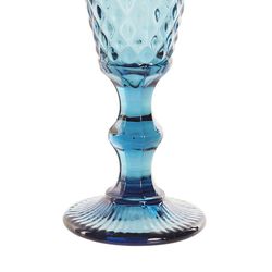 Pack of 6 blue crystal flute glasses | Days