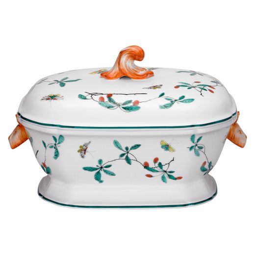 Zuppiera in porcellana multicolore, 35,3 x 23 x 21,7 cm | Famiglia Verde