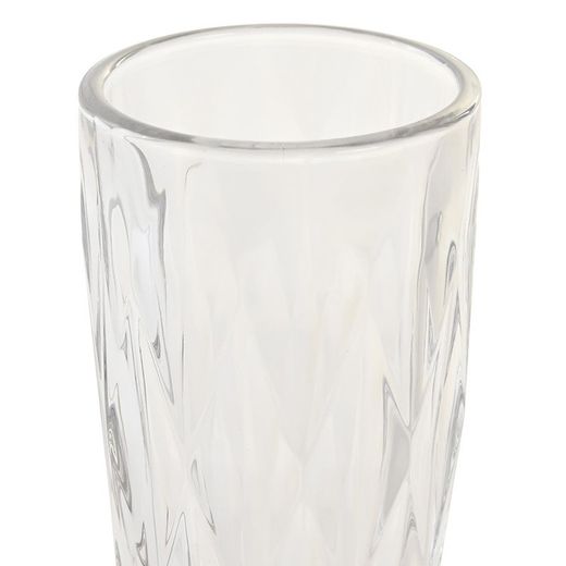 Set de 6 copas de agua, 6 copas de vino y 6 copas flauta de cristal en transparente | Magallanes