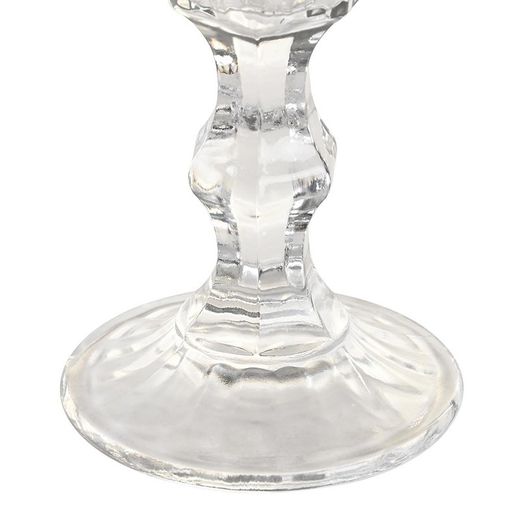 Set de 6 copas de agua, 6 copas de vino y 6 copas flauta de cristal en transparente | Magallanes