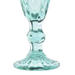 Packung mit 6 Kristallflötengläsern in Türkis | Magellan