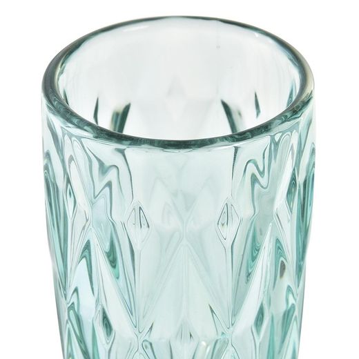 Packung mit 6 Kristallflötengläsern in Türkis | Magellan