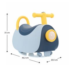 Blue polyethylene ride-on, 46x20x35 cm | scott