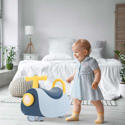 Blue polyethylene ride-on, 46x20x35 cm | scott