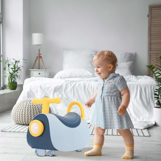 Blue polyethylene ride-on, 46x20x35 cm | scott