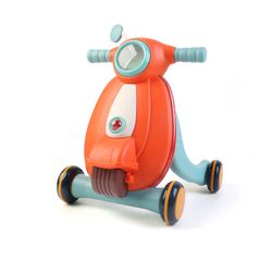 Orange and blue polyethylene ride-on, 43x45x52 cm | Baby Walker