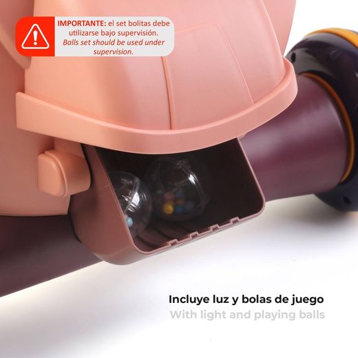 Pink polyethylene ride-on, 43x45x52 cm | Baby Walker