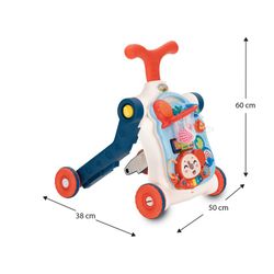 Multi-color polyethylene multifunctional walker, 50x38x60 cm | Musical Stroller