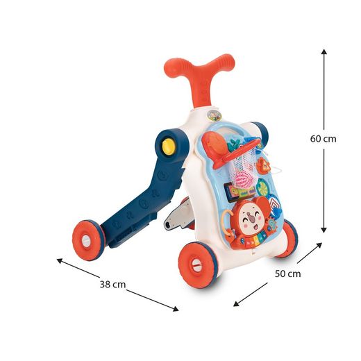 Multi-color polyethylene multifunctional walker, 50x38x60 cm | Musical Stroller