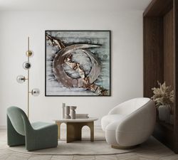 Abstraktes Gemälde (100 x 100 cm) | Abstrakte Serie