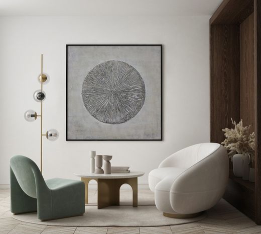 Abstract frame with 3D effect (100 x 100 cm) | Abstract Series