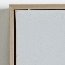 Abstrakt maleri på lærred og træ i beige og lysebrun, 120 x 5 x 150 cm | Valeria