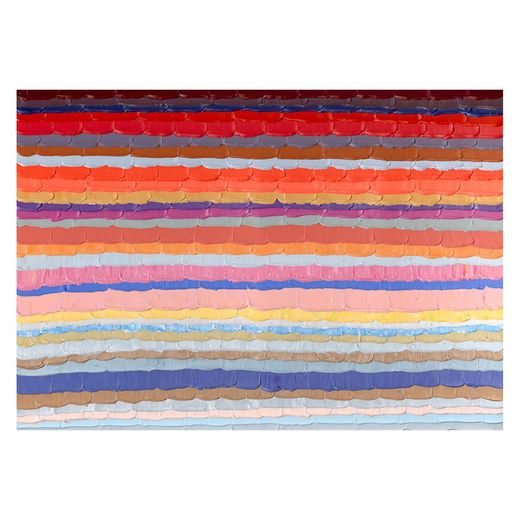 Cuadro abstracto líneas horizontales color (200 x 140 cm) | Serie Abstracto