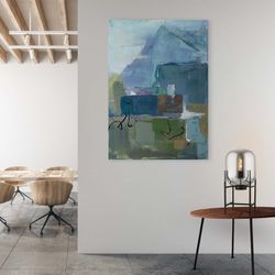 Veelkleurig abstract schilderij II (50 x 70 cm) | Abstracte reeks