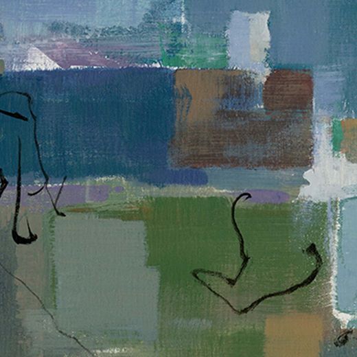 Veelkleurig abstract schilderij II (50 x 70 cm) | Abstracte reeks