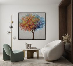 Autumn trees painting set, 2 pieces