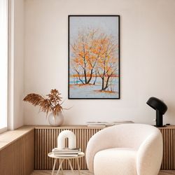 Φθινοπωρινά δέντρα ζωγραφικής (60 x 100 εκ.) | Σειρά Φύσεων