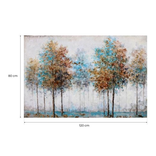 Blauer Herbstbaumrahmen (120 x 80 cm) | Natur-Serie