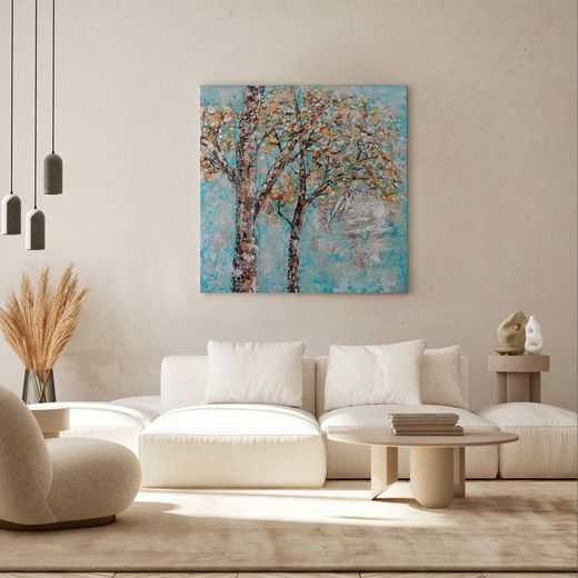 Autumn trees painting set, 2 pieces