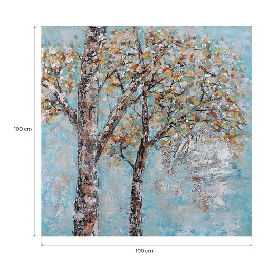 Autumn trees painting set, 2 pieces