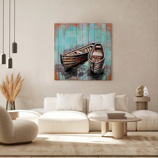 Carte du bateau (100 x 100 cm) | Série d'objets