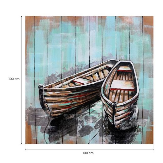 Carte du bateau (100 x 100 cm) | Série d'objets
