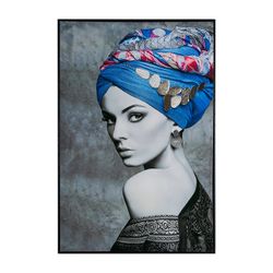 Blue canvas painting, 82 x 4 x 122 cm | Naia
