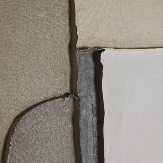 Cuadro de lienzo en beige, verdes y marrones 120 x 5 x 150 cm | Talum