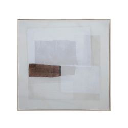 Cuadro de lienzo en blanco, 120 x 5 x 120 cm | Bruma