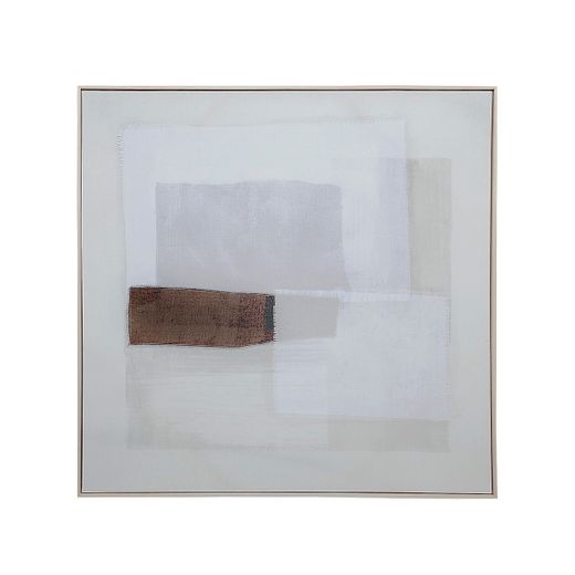 Cuadro de lienzo en blanco, 120 x 5 x 120 cm | Bruma