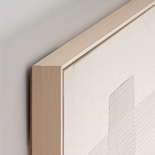 Cuadro de lienzo en colores neutros, 120 x 5 x 160 cm | Nexo