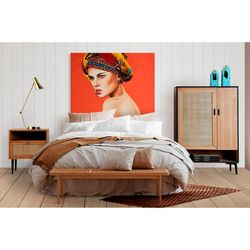 Πίνακας σε καμβά πορτοκαλί, 120 x 4 x 100 cm | Γιούα