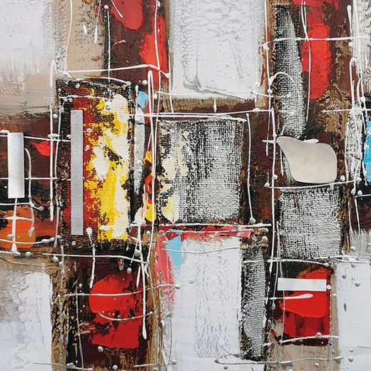 Rectangles de peinture 3D déco, 120x3,5x80 cm | Résumé