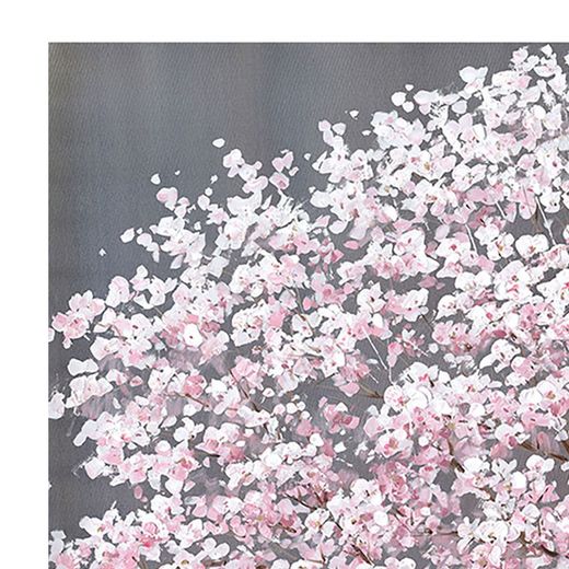 Tableau décoratif d'un arbre à fleurs blanches 120x3,5x160 cm | La nature