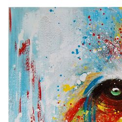 Peinture à l'huile de gorille, 100x3,5x100 cm | Les animaux