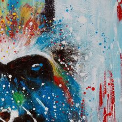 Peinture à l'huile de gorille, 100x3,5x100 cm | Les animaux