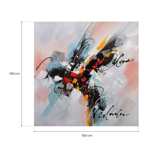 Peinture à l'huile abstraite, 100x3,5x100 cm