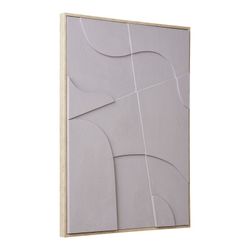 Quadro in rilievo su tela in sabbia, 50 x 3 x 70 cm | Madeline I
