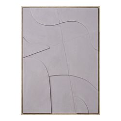Quadro in rilievo su tela in sabbia, 50 x 3 x 70 cm | Madeline I