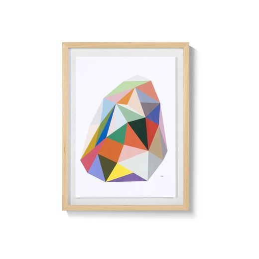 Obraz Figury geometryczne ze szkła i drewna, 75x5x100cm