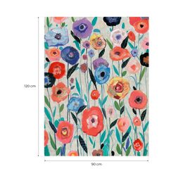 Multicolored flowers frame (90 x 120 cm) | Abstract Series