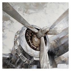 Propellerframe van vliegtuig (100 x 100 cm) | Objecten-serie