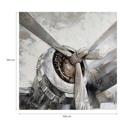 Propellerframe van vliegtuig (100 x 100 cm) | Objecten-serie