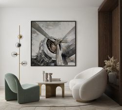 Propellerframe van vliegtuig (100 x 100 cm) | Objecten-serie