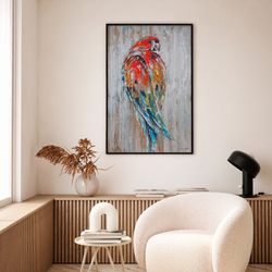 Boîte à perroquets (80 x 120 cm) | Série Animaux