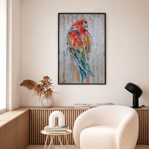 Boîte à perroquets (80 x 120 cm) | Série Animaux