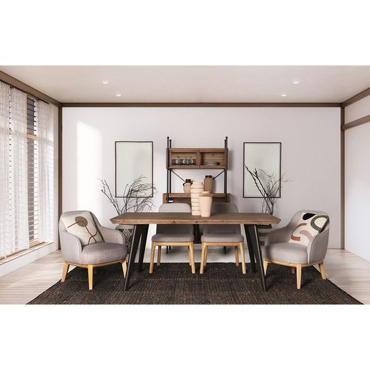 Πίνακας Nakal από χαρτί mache και ξύλο paulownia σε λευκό, 65 x 2 x 95 cm