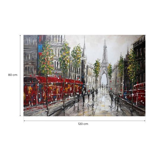 Stadtbild Gemälde Paris (120 x 80 cm) | Urban Series