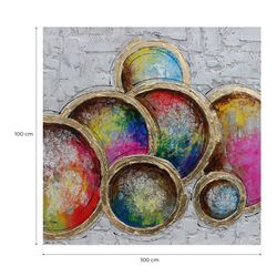 Table d'assiettes couleur (100 x 100 cm) | Série d'objets