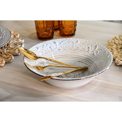 16-piece stainless steel cutlery set in gold | Golden dream